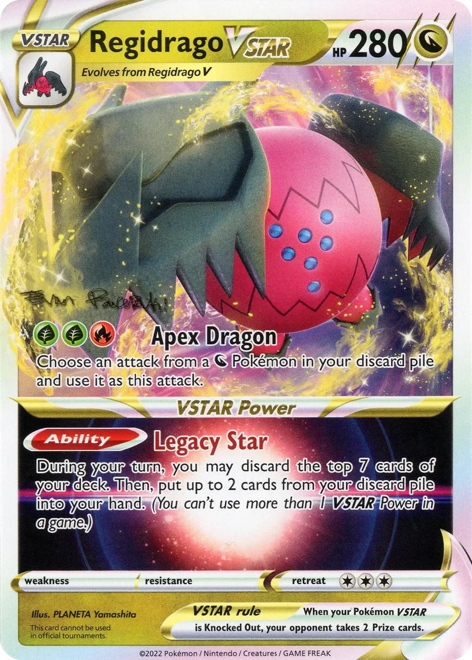 Regidrago VSTAR 「WC_DECK_2024_REGIDRAGO_VSTAR No. 001」「EN」